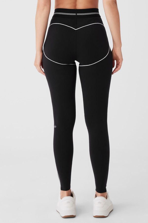 טייץ - Alo Yoga AIRBRUSH HIGH-WAIST HEART THROB LEGGING