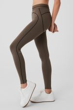 טייץ - Alo Yoga AIRBRUSH HIGH-WAIST HEART THROB LEGGING