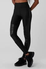 טייץ - Alo Yoga AIRLIFT WINTER WARM HIGH-WAIST SUPERMOTO LEGGING