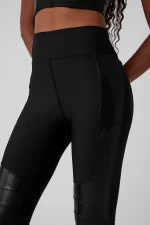 טייץ - Alo Yoga AIRLIFT WINTER WARM HIGH-WAIST SUPERMOTO LEGGING