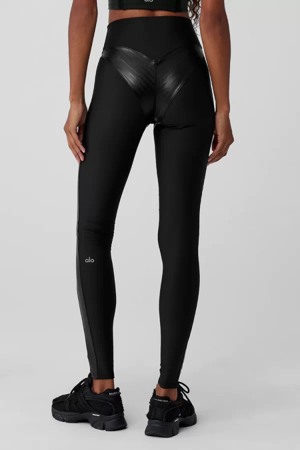 טייץ - Alo Yoga AIRLIFT WINTER WARM HIGH-WAIST SUPERMOTO LEGGING