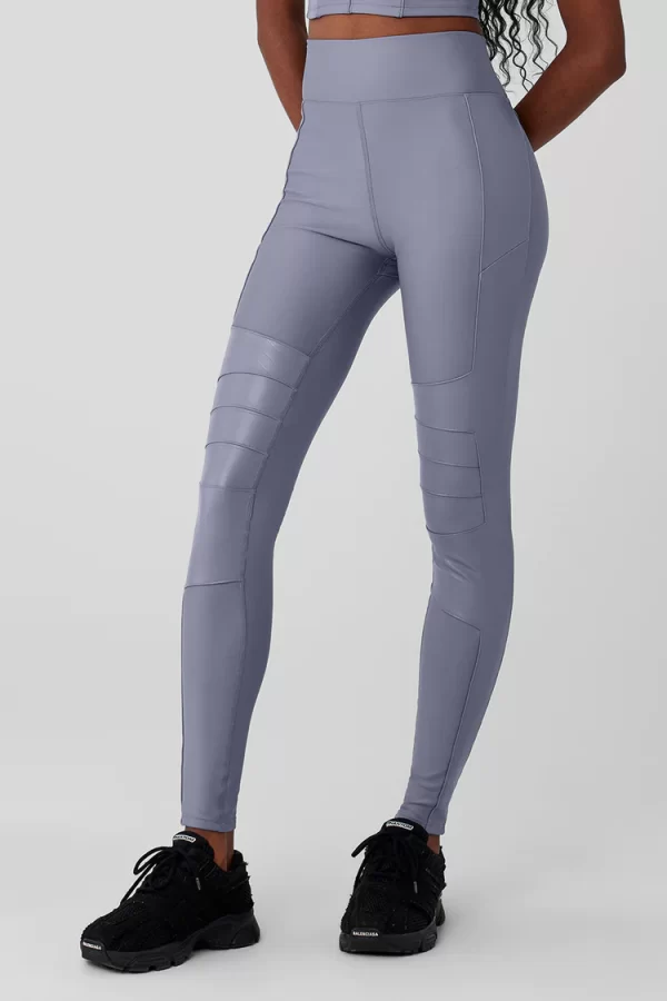 טייץ - Alo Yoga AIRLIFT WINTER WARM HIGH-WAIST SUPERMOTO LEGGING