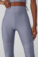 טייץ - Alo Yoga AIRLIFT WINTER WARM HIGH-WAIST SUPERMOTO LEGGING