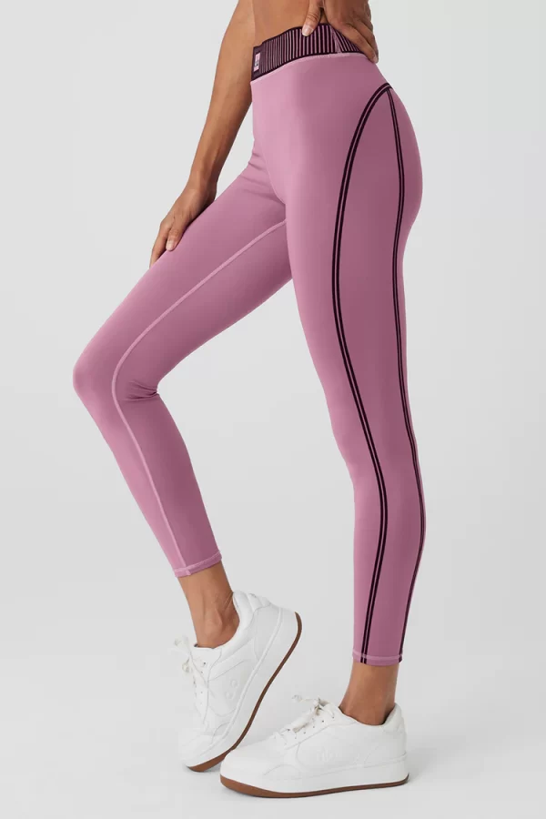 טייץ - Alo Yoga AIRLIFT HIGH-WAIST 7/8 LINE UP LEGGING