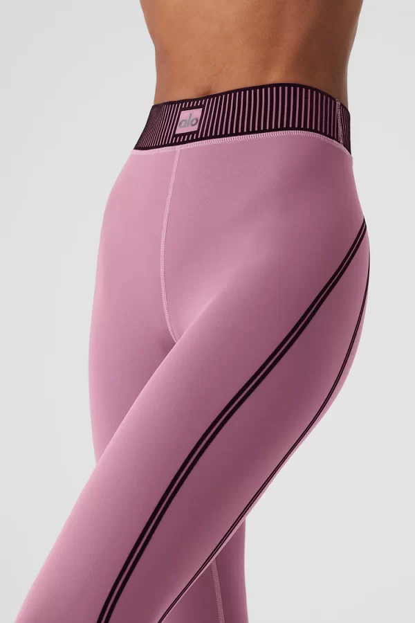 טייץ - Alo Yoga AIRLIFT HIGH-WAIST 7/8 LINE UP LEGGING