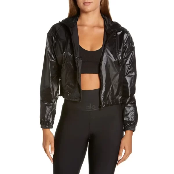 ז'ָקֵט - Alo Yoga Women's Sprinter Yoga Lightweight Nylon Jacket