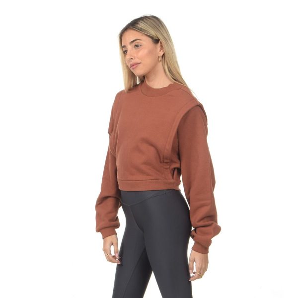 סווטשירט - Alo Yoga Cropped Fresh Coverup Women's Sweatshirt