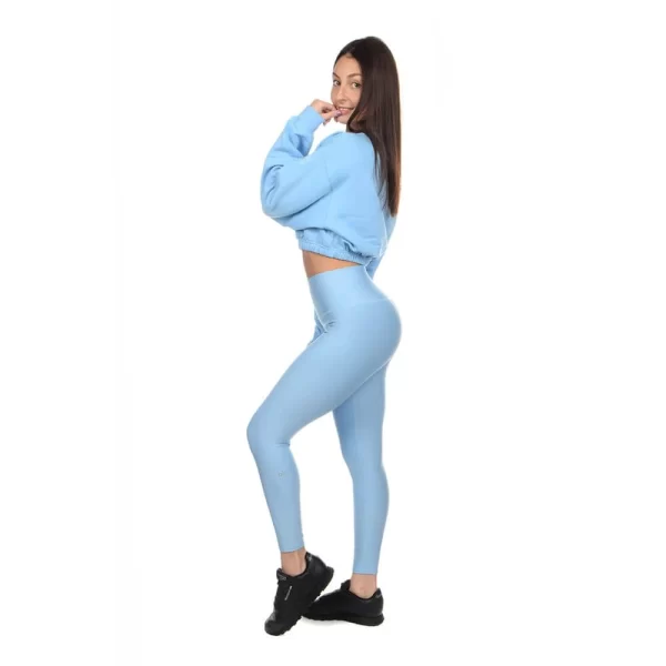 סווטשירט - Alo Yoga Devotion Crew Neck Pullover Women's Crop Sweatshirt