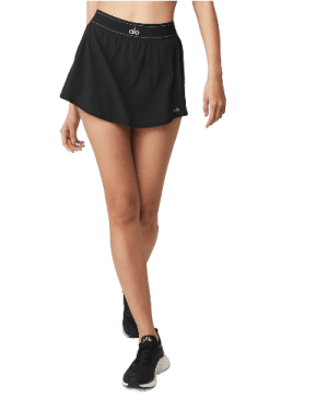 חצאית - Alo Yoga Tennis - skirt in black color for women