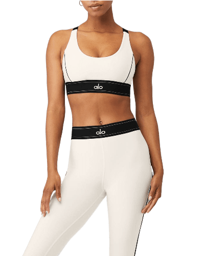 טייץ וטופ - Training set Alo Yoga tights and white top - Alo Yoga