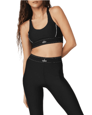 טייץ וטופ - Training set Alo Yoga tights and black top - Alo Yoga