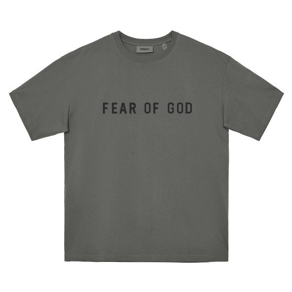 ביגוד Fear of God Season 8 Essentials Zone Glued Letter American High Street Trendy Summer Couple Short Sleeve Tee