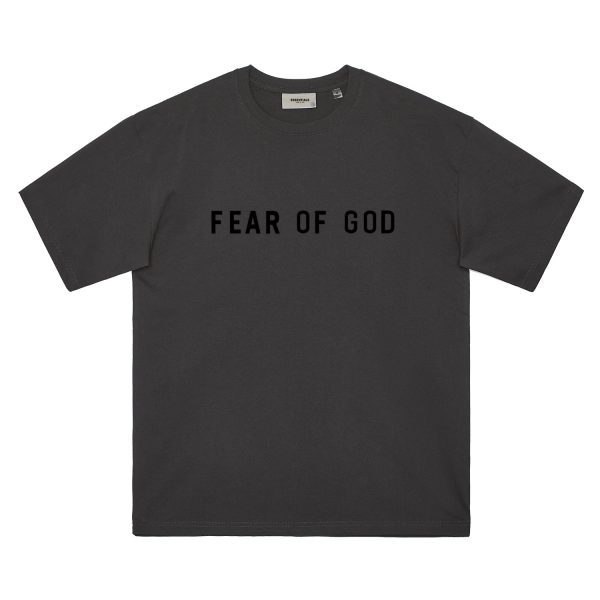 ביגוד Fear of God Season 8 Essentials Zone Glued Letter American High Street Trendy Summer Couple Short Sleeve Tee