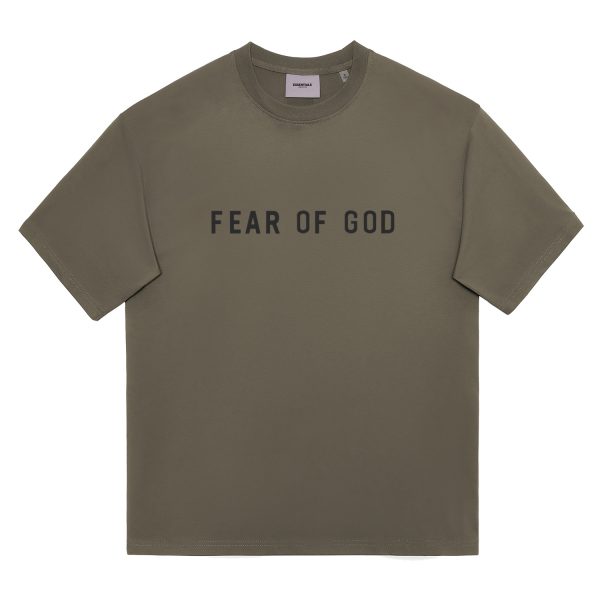 ביגוד Fear of God Season 8 Essentials Zone Glued Letter American High Street Trendy Summer Couple Short Sleeve Tee