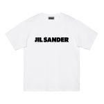 ביגוד JIL Minimalist Style High Street OS Version SANDER Letter Print Unisex Short Sleeve Fashion T-Shirt