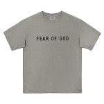 ביגוד Fear of God Season 8 Essentials Zone Glued Letter American High Street Trendy Summer Couple Short Sleeve Tee