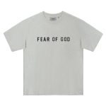 ביגוד Fear of God Season 8 Essentials Zone Glued Letter American High Street Trendy Summer Couple Short Sleeve Tee