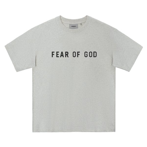 ביגוד Fear of God Season 8 Essentials Zone Glued Letter American High Street Trendy Summer Couple Short Sleeve Tee