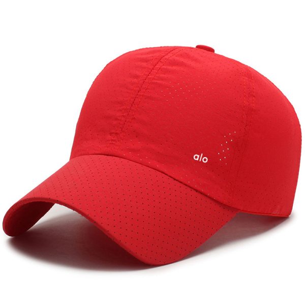 כּוֹבַע Alo Yoga Men's and Women's Quick-Drying Thin Mesh Duck Tongue Hat