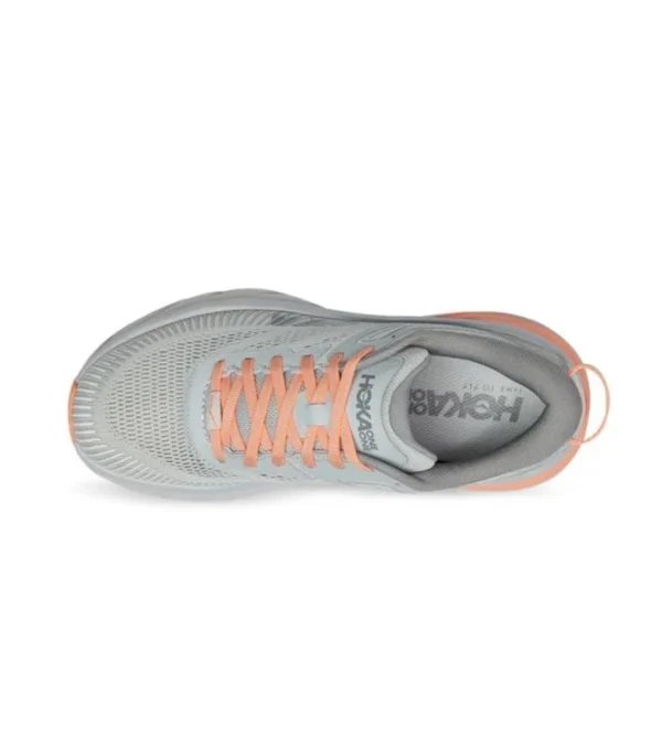 HOKA Bondi 7 Gray – נעלי ריצה והליכה עם נוחות מקסימלית