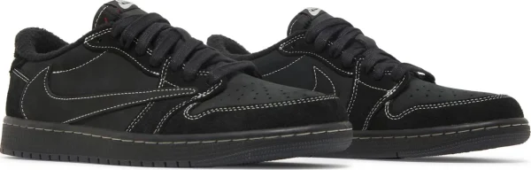 Travis Scott x Air Jordan 1 Low OG SP Black Phantom – נעלי סניקרס שחור
