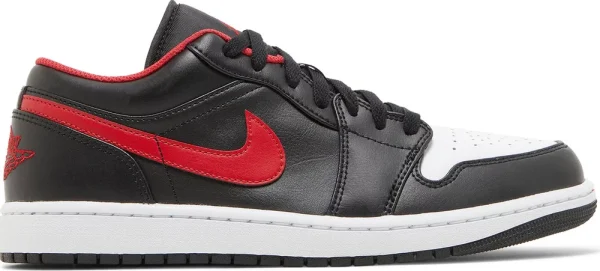Air Jordan 1 Low White Toe – נעלי סניקרס שחור, לבן ואדום