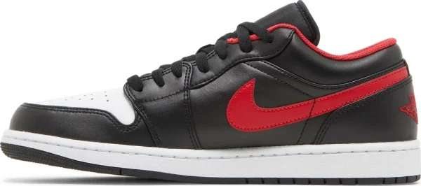 Air Jordan 1 Low White Toe – נעלי סניקרס שחור, לבן ואדום