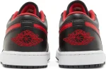 Air Jordan 1 Low White Toe – נעלי סניקרס שחור, לבן ואדום