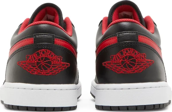 Air Jordan 1 Low White Toe – נעלי סניקרס שחור, לבן ואדום