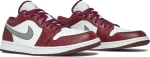 Air Jordan 1 Low Bordeaux – נעלי סניקרס לבן ובורדו