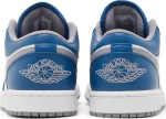 Air Jordan 1 Low True Blue Cement – נעלי סניקרס כחול, לבן ואפור