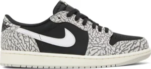 Air Jordan 1 Retro Low OG Black Cement – נעלי סניקרס שחור ואפור