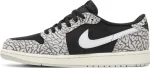 Air Jordan 1 Retro Low OG Black Cement – נעלי סניקרס שחור ואפור