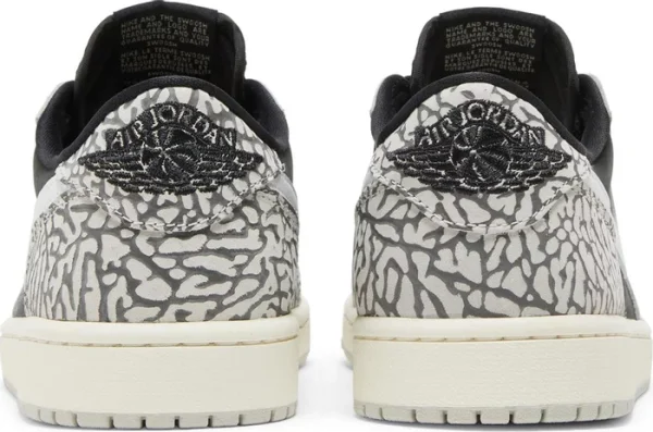 Air Jordan 1 Retro Low OG Black Cement – נעלי סניקרס שחור ואפור