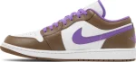 Air Jordan 1 Low Purple Mocha – נעלי סניקרס חום וסגול