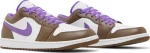 Air Jordan 1 Low Purple Mocha – נעלי סניקרס חום וסגול