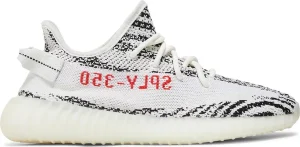 Adidas Yeezy Boost 350 V2 Zebra נעלי סניקרס לבנות עם סוליית Boost