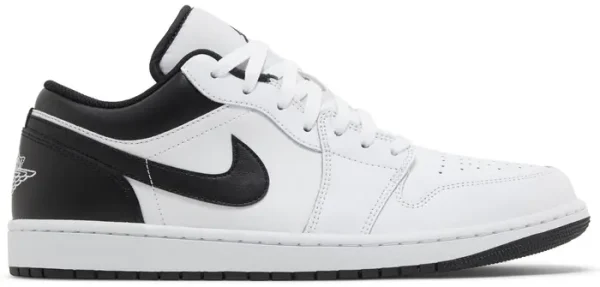 Air Jordan 1 Low White Black – נעלי סניקרס לבן ושחור
