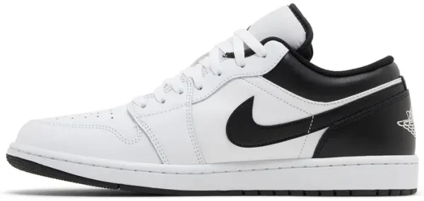 Air Jordan 1 Low White Black – נעלי סניקרס לבן ושחור