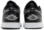 Air Jordan 1 Low White Black – נעלי סניקרס לבן ושחור