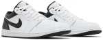 Air Jordan 1 Low White Black – נעלי סניקרס לבן ושחור