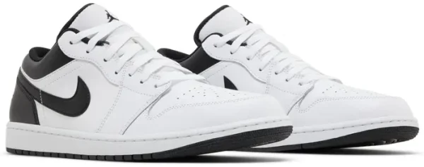 Air Jordan 1 Low White Black – נעלי סניקרס לבן ושחור