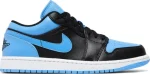 Air Jordan 1 Low University Blue – נעלי סניקרס כחול ושחור