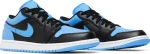Air Jordan 1 Low University Blue – נעלי סניקרס כחול ושחור