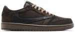 Travis Scott x Air Jordan 1 Retro Low OG SP Velvet Brown – נעלי סניקרס חום ושחור