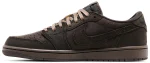 Travis Scott x Air Jordan 1 Retro Low OG SP Velvet Brown – נעלי סניקרס חום ושחור