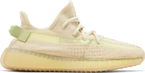 Adidas Yeezy Boost 350 V2 Flax 2024 נעלי סניקרס בגוון בז' עם סוליית Boost