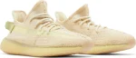 Adidas Yeezy Boost 350 V2 Flax 2024 נעלי סניקרס בגוון בז' עם סוליית Boost