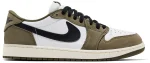Air Jordan 1 Retro Low OG Medium Olive – נעלי סניקרס ירוק זית