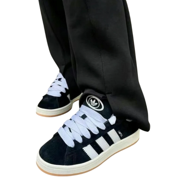 Adidas Campus 00's Black White Gum נעלי סניקרס קלאסיות